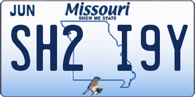 MO license plate SH2I9Y