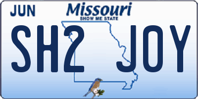 MO license plate SH2J0Y