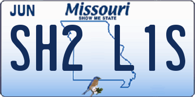 MO license plate SH2L1S