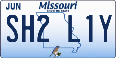 MO license plate SH2L1Y