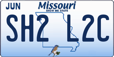 MO license plate SH2L2C