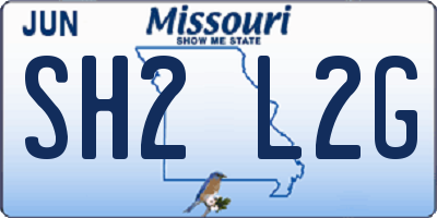 MO license plate SH2L2G