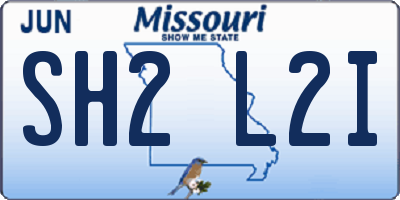 MO license plate SH2L2I
