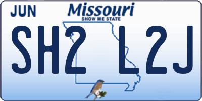 MO license plate SH2L2J