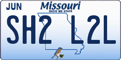 MO license plate SH2L2L