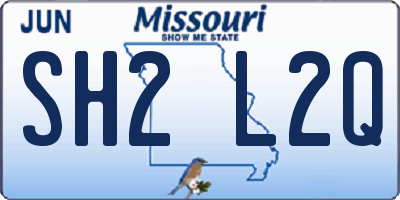 MO license plate SH2L2Q