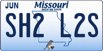 MO license plate SH2L2S