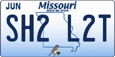 MO license plate SH2L2T