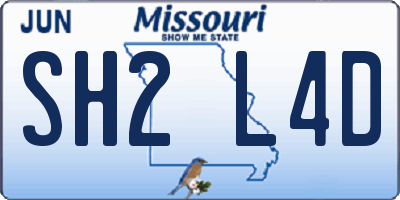 MO license plate SH2L4D