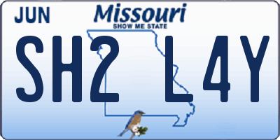 MO license plate SH2L4Y