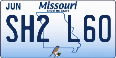 MO license plate SH2L6O