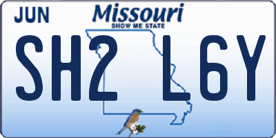 MO license plate SH2L6Y