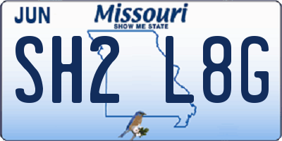 MO license plate SH2L8G