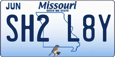 MO license plate SH2L8Y