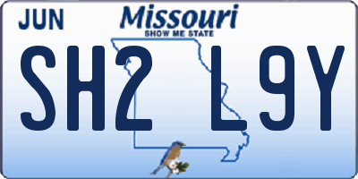 MO license plate SH2L9Y