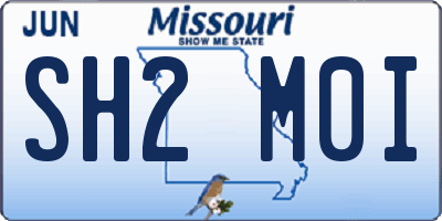 MO license plate SH2M0I
