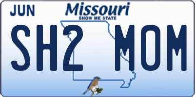 MO license plate SH2M0M
