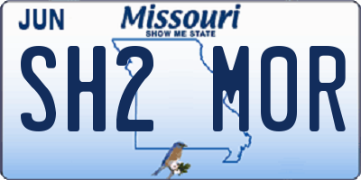 MO license plate SH2M0R