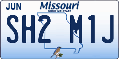 MO license plate SH2M1J