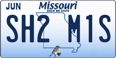 MO license plate SH2M1S