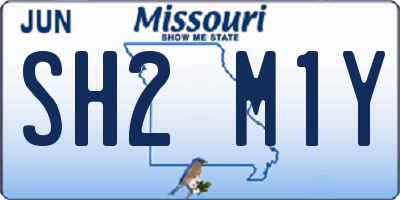 MO license plate SH2M1Y