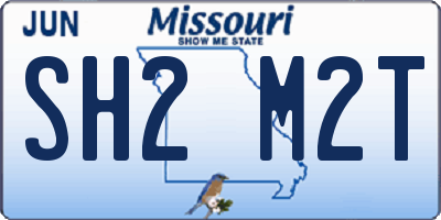 MO license plate SH2M2T