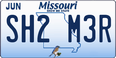 MO license plate SH2M3R