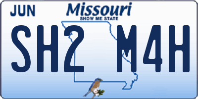MO license plate SH2M4H