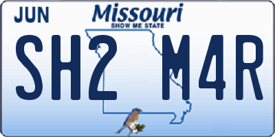 MO license plate SH2M4R