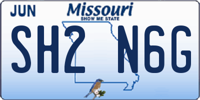 MO license plate SH2N6G