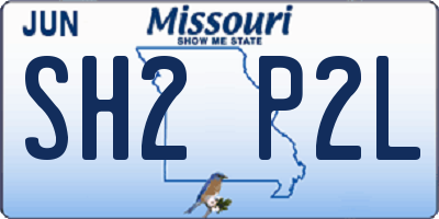 MO license plate SH2P2L