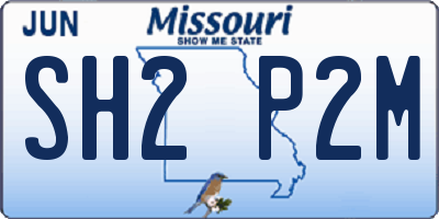 MO license plate SH2P2M