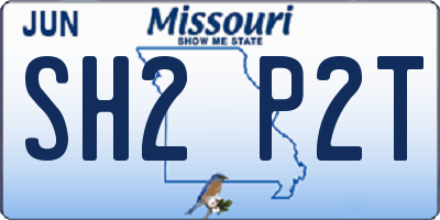 MO license plate SH2P2T
