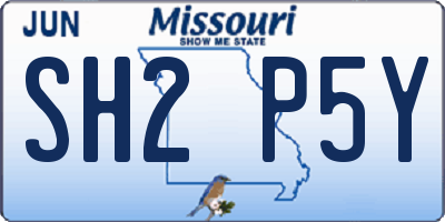 MO license plate SH2P5Y