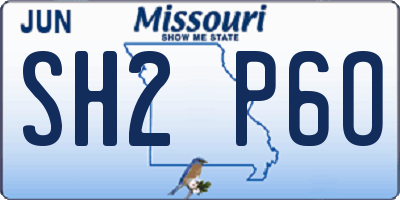 MO license plate SH2P6O