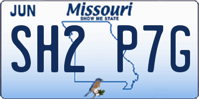MO license plate SH2P7G