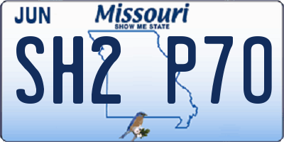 MO license plate SH2P7O