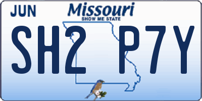 MO license plate SH2P7Y