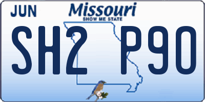 MO license plate SH2P9O