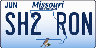 MO license plate SH2R0N