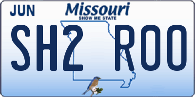 MO license plate SH2R0O