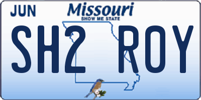 MO license plate SH2R0Y