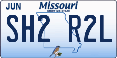 MO license plate SH2R2L
