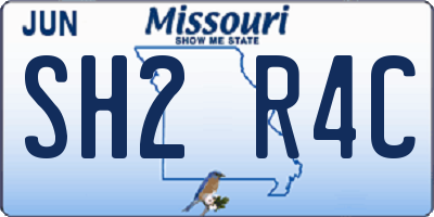 MO license plate SH2R4C