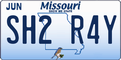 MO license plate SH2R4Y