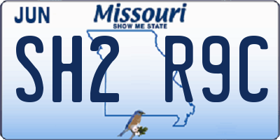 MO license plate SH2R9C