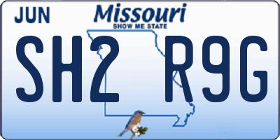 MO license plate SH2R9G