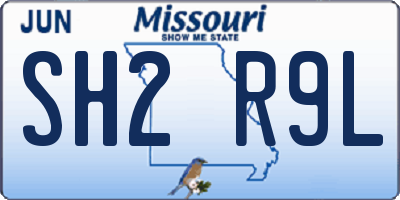 MO license plate SH2R9L