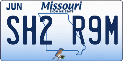 MO license plate SH2R9M