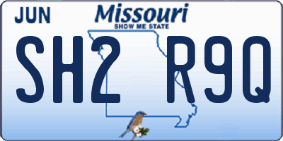 MO license plate SH2R9Q
